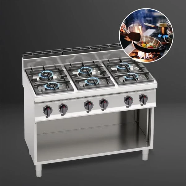 Gasherd - 42 KW - 6 Brenner 9 Gasherd - 42 KW - 6 Brenner – Bild 9