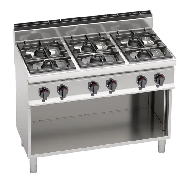 Gasherd - 42 KW - 6 Brenner 3 Gasherd - 42 KW - 6 Brenner – Bild 3