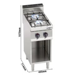 Gasherd - 9,5 KW - 2 Brenner