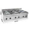 Gasherd - 36 KW - 6 Brenner