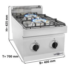 Gasherd - 10 KW - 2 Brenner