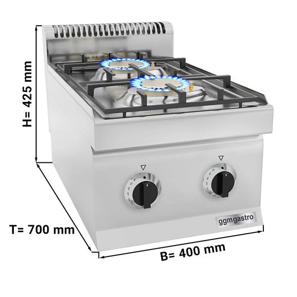 Gasherd - 10 KW - 2 Brenner 1 Gasherd - 10 KW - 2 Brenner