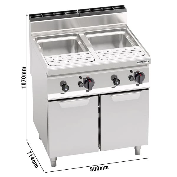 Gas Nudelkocher - 60 Liter - 20 KW 1 Gas Nudelkocher - 60 Liter - 20 KW