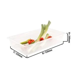 Polypropylen GN Behälter 1/1 - Milchig - Tiefe 200mm