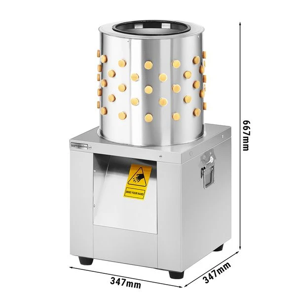Geflügelrupfmaschinemit 119 Rupffingern - TrommelØ 30,5 Cm 1 Geflügelrupfmaschinemit 119 Rupffingern - TrommelØ 30,5 Cm