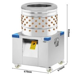 Geflügelrupfmaschine Mit 154 Rupffingern -TrommelØ 60 Cm