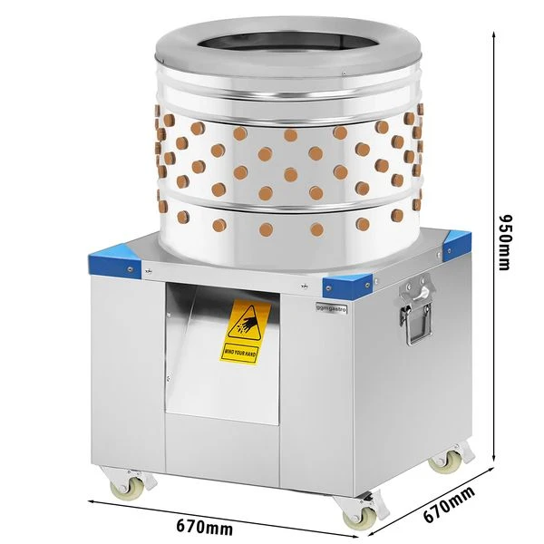 Geflügelrupfmaschine Mit 154 Rupffingern -TrommelØ 60 Cm 1 Geflügelrupfmaschine Mit 154 Rupffingern -TrommelØ 60 Cm