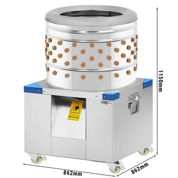 Geflügelrupfmaschine Mit 233 Rupffingern - TrommelØ 80 Cm 1 Geflügelrupfmaschine Mit 233 Rupffingern - TrommelØ 80 Cm