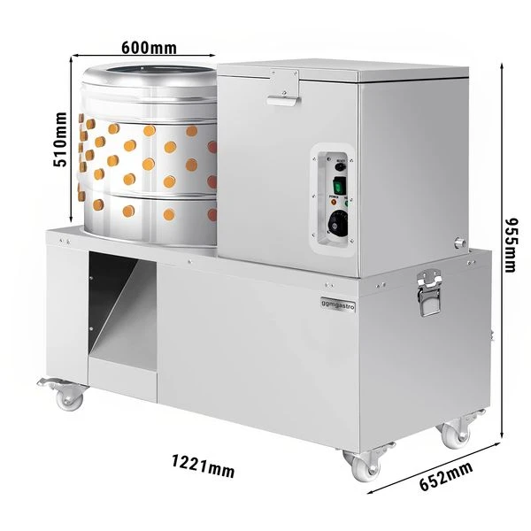 2-in-1 Rupfmaschine Und Brühkessel Für Geflügel - TrommelØ 60 Cm 1 2-in-1 Rupfmaschine Und Brühkessel Für Geflügel - TrommelØ 60 Cm