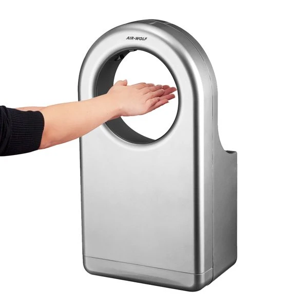 AIR-WOLF | Händetrockner Mit Infrarotsensor - ABS Silber 3 AIR-WOLF | Händetrockner Mit Infrarotsensor - ABS Silber – Bild 3