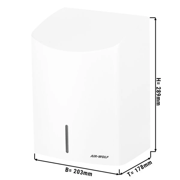 AIR-WOLF | Händetrockner Mit Infrarotsensor - Edelstahl Weiß 1 AIR-WOLF | Händetrockner Mit Infrarotsensor - Edelstahl Weiß
