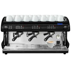 Siebträger-/ Espressomaschine - 3 Gruppig - Schwarz -Koch Set Haus KC3S coffee cups c561