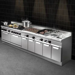 Gasherd - 53,5 KW - 6 Brenner 14 Gasherd - 53,5 KW - 6 Brenner -Koch Set Haus Lorrenzo 900 seitlich 4cbe 11