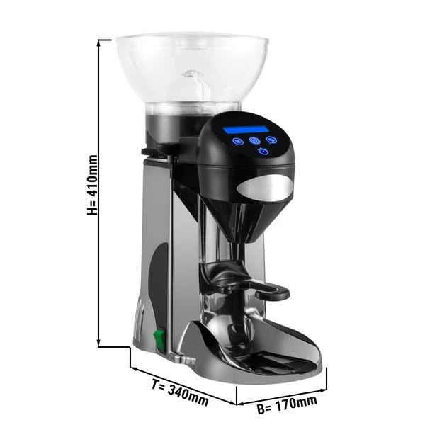 Kaffeemühle - Silber - 1kg - 275 Watt - 77dB 1 Kaffeemühle - Silber - 1kg - 275 Watt - 77dB