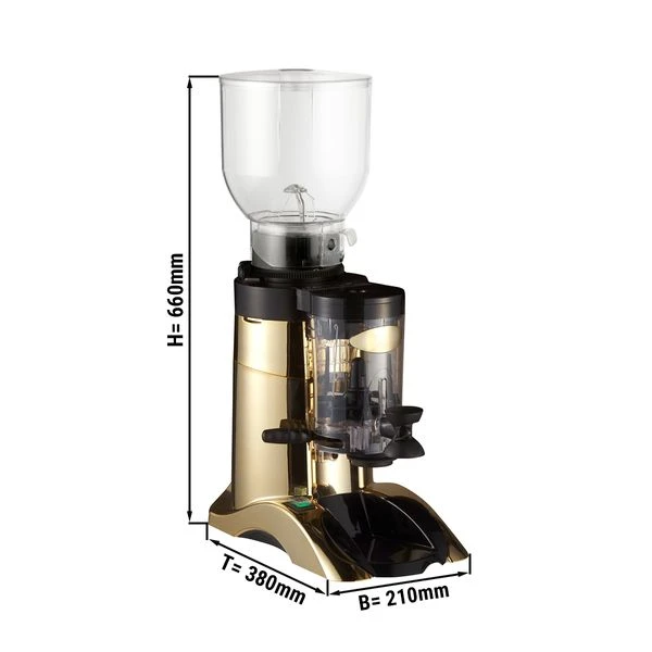Kaffeemühle - Gold - 2kg - 400 Watt - 63dB 1 Kaffeemühle - Gold - 2kg - 400 Watt - 63dB