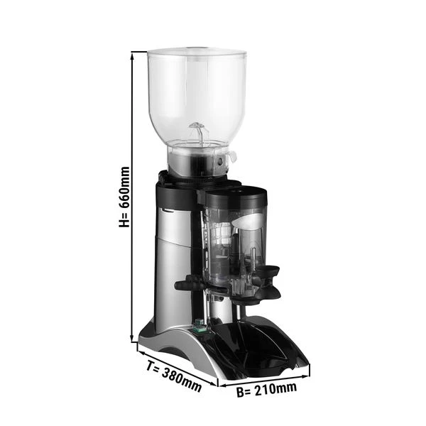 Kaffeemühle - Edelstahl - 2kg - 400 Watt - 63dB 1 Kaffeemühle - Edelstahl - 2kg - 400 Watt - 63dB