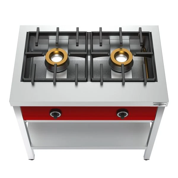 Pfannkuchen-Gasherd - 8 KW - 2 Brenner 3 Pfannkuchen-Gasherd - 8 KW - 2 Brenner – Bild 3