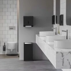 Papierhandtuchspender - Für 800 Handtücher - Edelstahl - Schwarz 5 Papierhandtuchspender - Für 800 Handtücher - Edelstahl - Schwarz -Koch Set Haus PMD38S TPSPDS room fb82 2