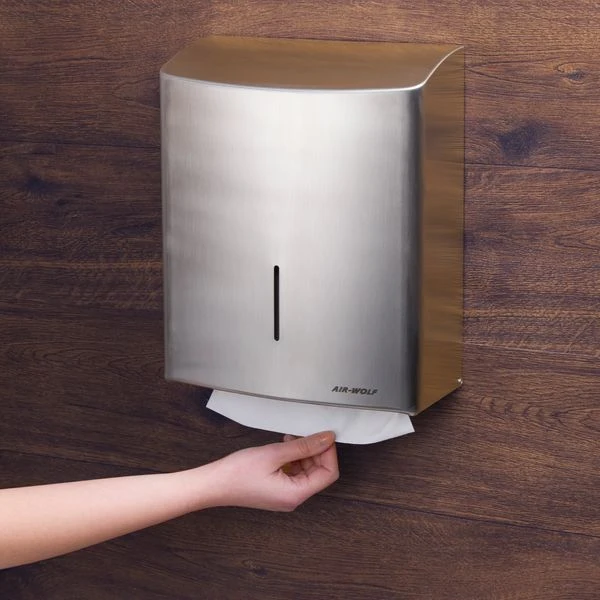 AIR-WOLF | Papierhandtuchspender - Für 600 Handtücher - Edelstahl 10 AIR-WOLF | Papierhandtuchspender - Für 600 Handtücher - Edelstahl – Bild 10