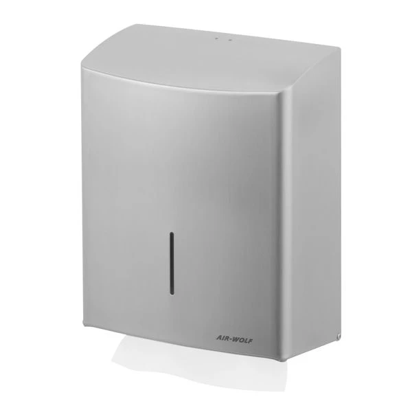 AIR-WOLF | Papierhandtuchspender - Für 600 Handtücher - Edelstahl 2 AIR-WOLF | Papierhandtuchspender - Für 600 Handtücher - Edelstahl – Bild 2