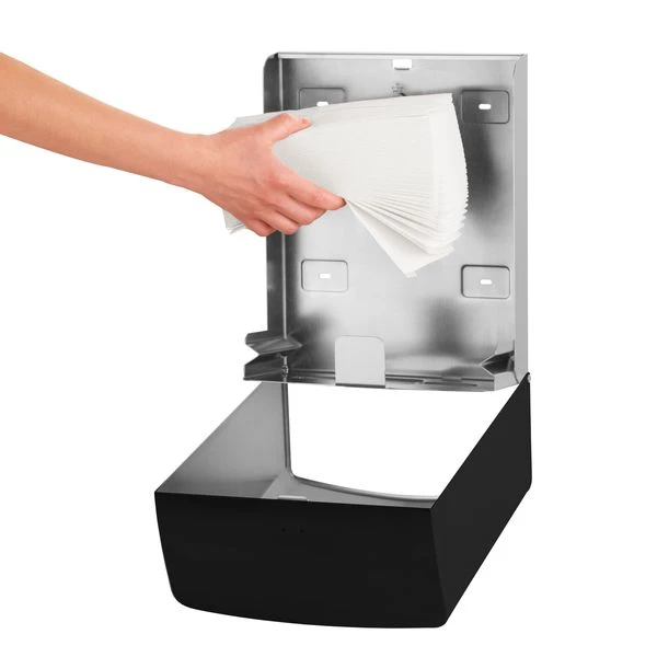 AIR-WOLF | Papierhandtuchspender - Für 600 Handtücher - Edelstahl - Schwarz 6 AIR-WOLF | Papierhandtuchspender - Für 600 Handtücher - Edelstahl - Schwarz – Bild 6