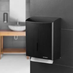 AIR-WOLF | Papierhandtuchspender - Für 600 Handtücher - Edelstahl - Schwarz 23 AIR-WOLF | Papierhandtuchspender - Für 600 Handtücher - Edelstahl - Schwarz -Koch Set Haus PTSSAW6 10 efa3