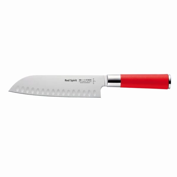 F. DICK | Red Spirit - Santoku Mit Kullen - Klinge 18cm 2 F. DICK | Red Spirit - Santoku Mit Kullen - Klinge 18cm – Bild 2