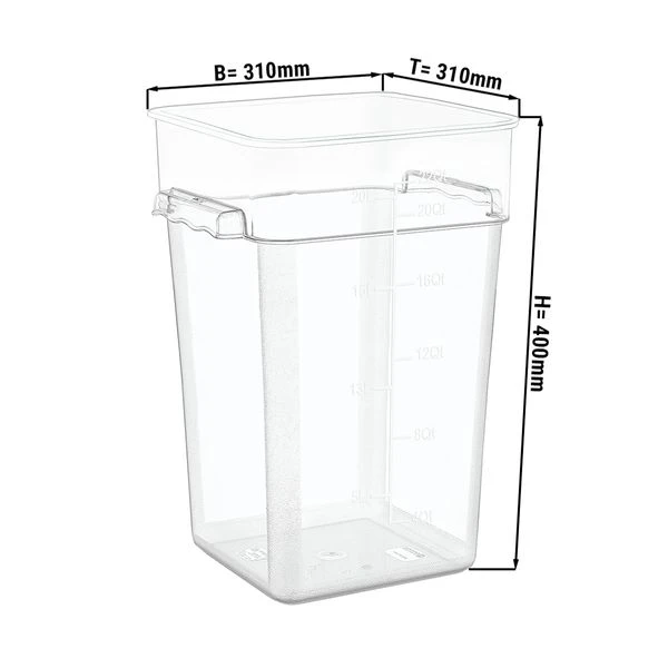 Speisebehälter - 20,8 Liter 1 Speisebehälter - 20,8 Liter