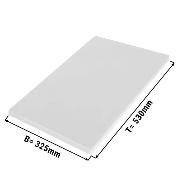 Schneidebrett - 32,5 X 53 Cm - Dicke 2 Cm -Weiß 1 Schneidebrett - 32,5 X 53 Cm - Dicke 2 Cm -Weiß