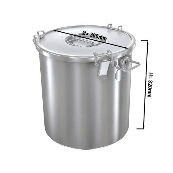 Speisebehälter Mit Deckel - Ø 30 Cm 1 Speisebehälter Mit Deckel - Ø 30 Cm