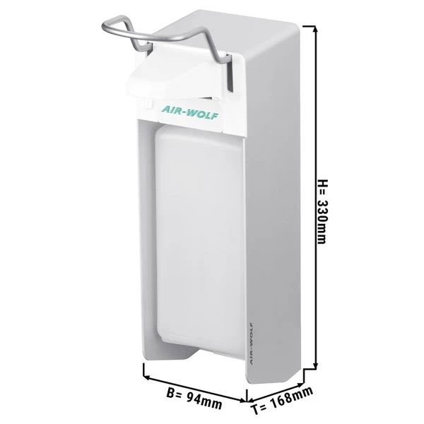 AIR-WOLF | Seifen- & Desinfektionsspender Mit Bedienhebel - 1000ml - Silber 1 AIR-WOLF | Seifen- & Desinfektionsspender Mit Bedienhebel - 1000ml - Silber