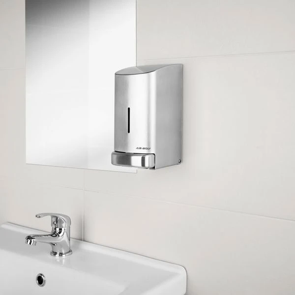 AIR-WOLF | Seifen- & Desinfektionsspender Mit Druckknopf - 800ml - Edelstahl 8 AIR-WOLF | Seifen- & Desinfektionsspender Mit Druckknopf - 800ml - Edelstahl – Bild 8