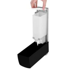 AIR-WOLF | Seifen- & Desinfektionsspender Mit Druckknopf - 1200ml - Edelstahl - Schwarz 11 AIR-WOLF | Seifen- & Desinfektionsspender Mit Druckknopf - 1200ml - Edelstahl - Schwarz -Koch Set Haus SDSSAW12 004 b6b8