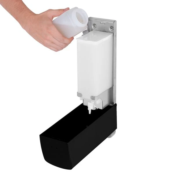 AIR-WOLF | Seifen- & Desinfektionsspender Mit Druckknopf - 1200ml - Edelstahl - Schwarz 5 AIR-WOLF | Seifen- & Desinfektionsspender Mit Druckknopf - 1200ml - Edelstahl - Schwarz – Bild 5