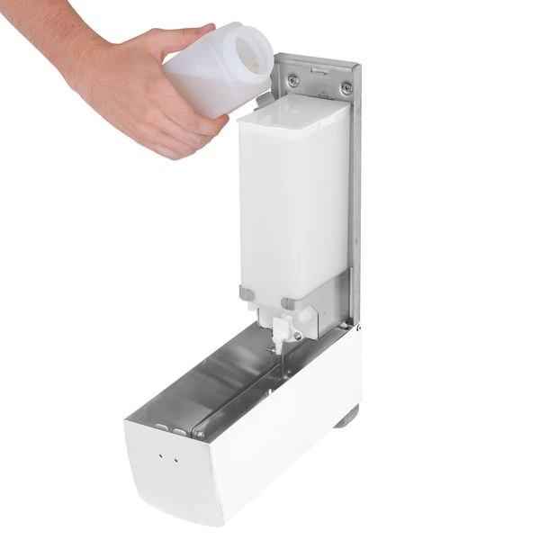 AIR-WOLF | Seifen- & Desinfektionsspender Mit Druckknopf - 1200ml - Edelstahl - Weiß 6 AIR-WOLF | Seifen- & Desinfektionsspender Mit Druckknopf - 1200ml - Edelstahl - Weiß – Bild 6