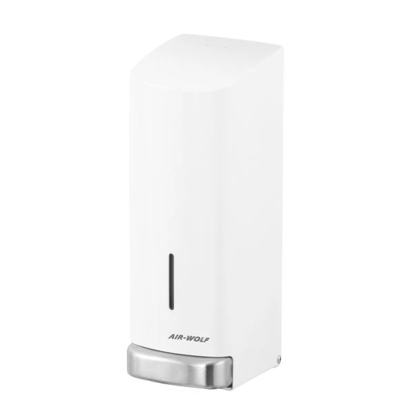 AIR-WOLF | Seifen- & Desinfektionsspender Mit Druckknopf - 1200ml - Edelstahl - Weiß 2 AIR-WOLF | Seifen- & Desinfektionsspender Mit Druckknopf - 1200ml - Edelstahl - Weiß – Bild 2
