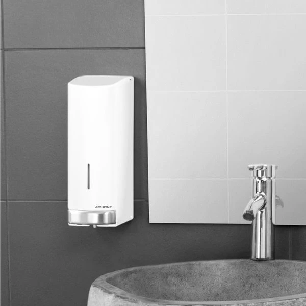 AIR-WOLF | Seifen- & Desinfektionsspender Mit Druckknopf - 1200ml - Edelstahl - Weiß 9 AIR-WOLF | Seifen- & Desinfektionsspender Mit Druckknopf - 1200ml - Edelstahl - Weiß – Bild 9