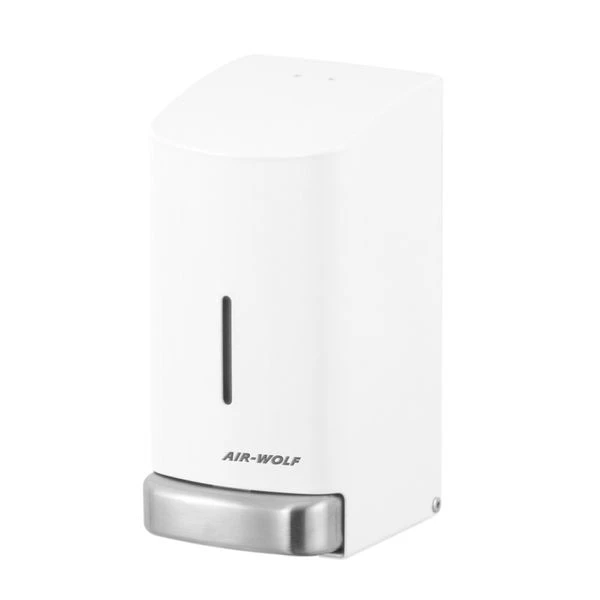 AIR-WOLF | Seifen- & Desinfektionsspender Mit Druckknopf - 800ml - Edelstahl - Weiß 2 AIR-WOLF | Seifen- & Desinfektionsspender Mit Druckknopf - 800ml - Edelstahl - Weiß – Bild 2