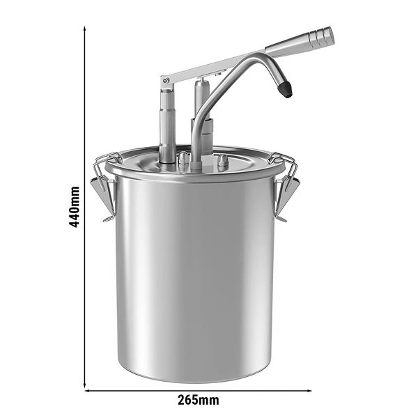 Saucenspender - 10 Liter - Mit Behälter 1 Saucenspender - 10 Liter - Mit Behälter