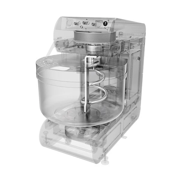 Bäckerei-Spiralteigknetmaschine - 298 Liter / 200 Kg - 2 Geschwindigkeiten - Mit Festem Kessel - 2 Motoren 6 Bäckerei-Spiralteigknetmaschine - 298 Liter / 200 Kg - 2 Geschwindigkeiten - Mit Festem Kessel - 2 Motoren – Bild 6