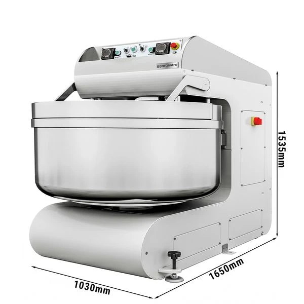 Bäckerei-Spiralteigknetmaschine - 368 Liter / 250 Kg - 2 Geschwindigkeiten - Mit Festem Kessel - 2 Motoren 1 Bäckerei-Spiralteigknetmaschine - 368 Liter / 250 Kg - 2 Geschwindigkeiten - Mit Festem Kessel - 2 Motoren