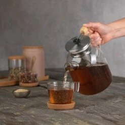 BEEM Teekanne Aus Glas - Mit Siebeinsatz - 1 Liter 28 BEEM Teekanne Aus Glas - Mit Siebeinsatz - 1 Liter -Koch Set Haus TKGSBE1 12 3028