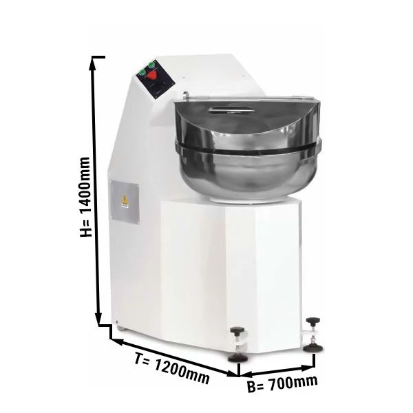 Bäckerei-Teigknetmaschine - 65 Liter / 60 Kg - 2 Geschwindigkeiten - Speziell Für Brotteig 1 Bäckerei-Teigknetmaschine - 65 Liter / 60 Kg - 2 Geschwindigkeiten - Speziell Für Brotteig