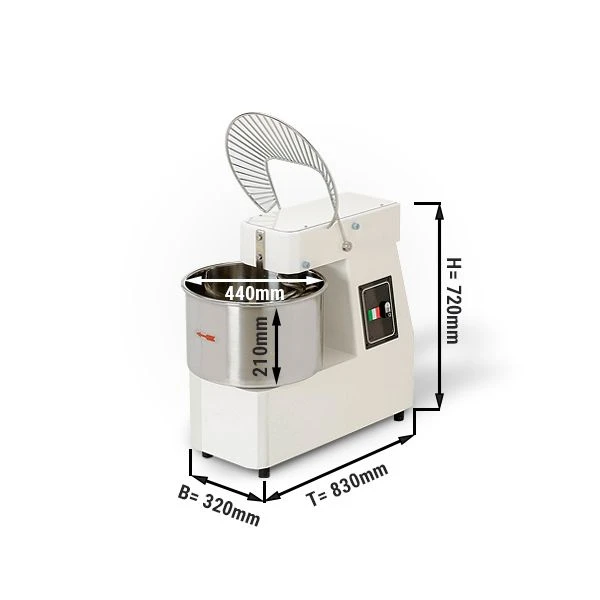 Teigknetmaschine - 33 Liter / 25 Kg - Mit Festem Kessel 1 Teigknetmaschine - 33 Liter / 25 Kg - Mit Festem Kessel