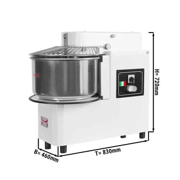 Teigknetmaschine - 33 Liter / 25 Kg - 2 Geschwindigkeiten - Kessel Abnehmbar Und Rührwerk Aufklappbar 2 Teigknetmaschine - 33 Liter / 25 Kg - 2 Geschwindigkeiten - Kessel Abnehmbar Und Rührwerk Aufklappbar – Bild 2