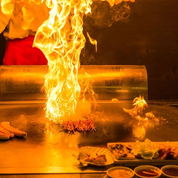 Gas Teppanyaki Grill - 17 KW - Glatte Bratplatte 5 Gas Teppanyaki Grill - 17 KW - Glatte Bratplatte – Bild 5