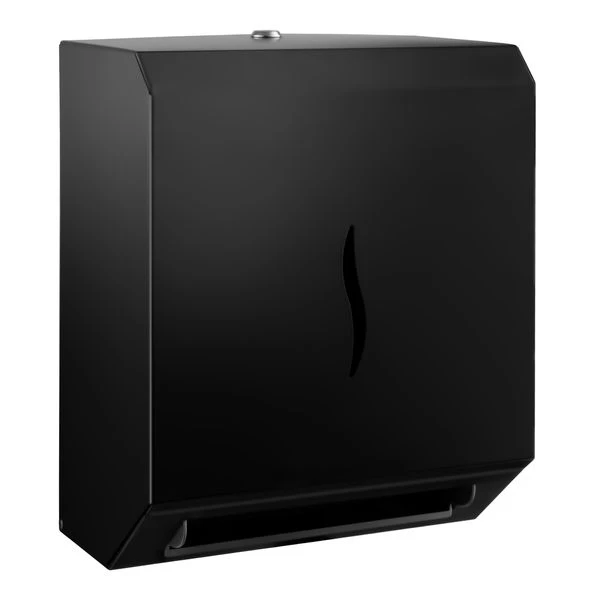 Papierhandtuchspender Mit Sensor - Für Tuchrollen - Edelstahl - Schwarz 2 Papierhandtuchspender Mit Sensor - Für Tuchrollen - Edelstahl - Schwarz – Bild 2