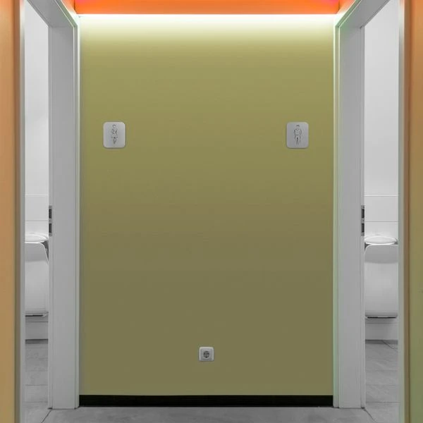 AIR-WOLF | Türschild "Damen" - Selbstklebend - Edelstahl 3 AIR-WOLF | Türschild "Damen" - Selbstklebend - Edelstahl – Bild 3