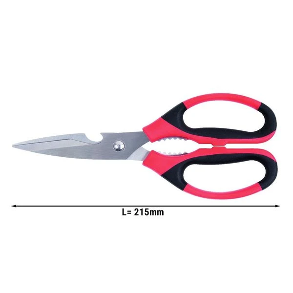 Universalschere - 21,5 Cm - Mit Flaschenöffner 1 Universalschere - 21,5 Cm - Mit Flaschenöffner