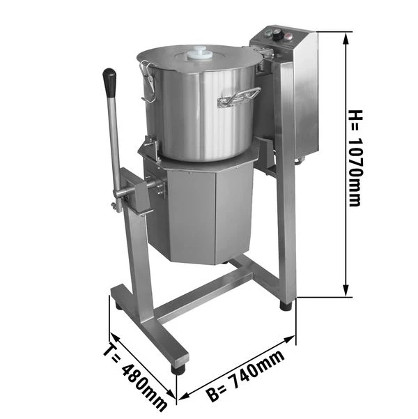 Vegetarischer/ Hummus Cutter - 30 Liter - 3 KW - 400 Volt 1 Vegetarischer/ Hummus Cutter - 30 Liter - 3 KW - 400 Volt
